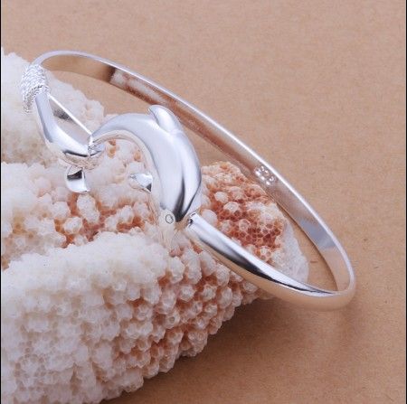 Prix ​​usine 925 argent charme dauphins bracelets mode classique femmes bijoux Top qualité livraison gratuite / 