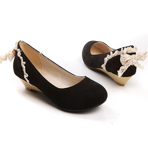 Free S/H Sexy Womens Faux Suede Low Heels Pumps Shoes US Size:5 8.5 ...