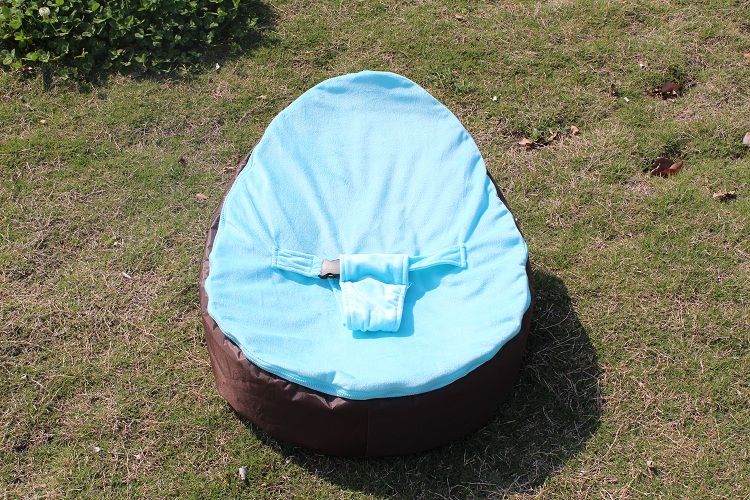 Hot Baby Bean Bag Snuggle Bed Kids Sofa Chair Cover Two Top Covers No Filling Waterproof Oxford
