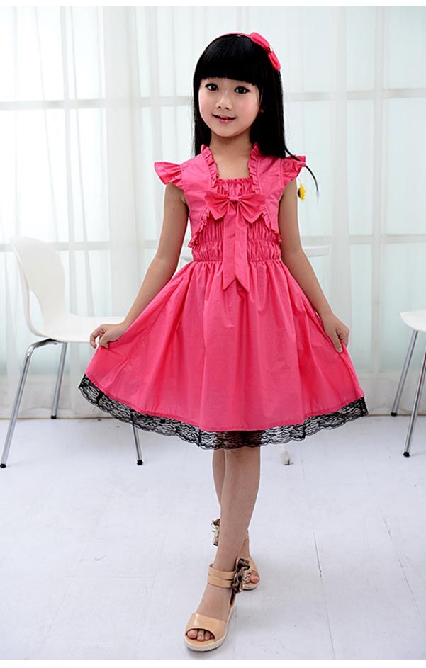 2018 ruby rox kids girls bow dress watermelon medium korea version