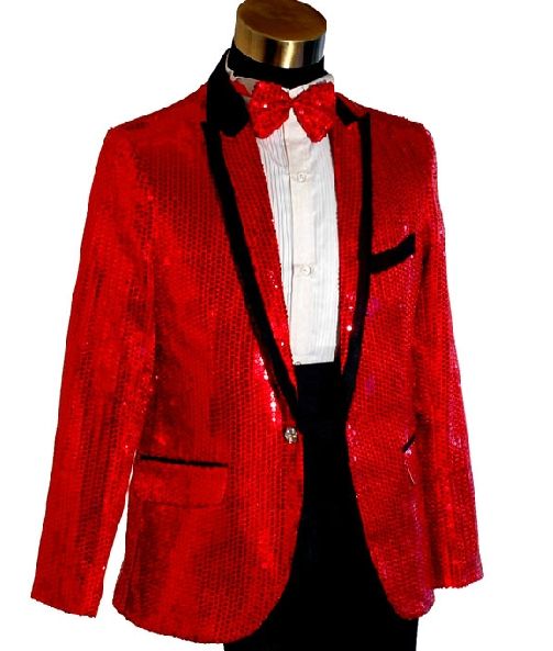 yellow sequin suit