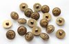 30 PZ Perline per bottoni di ancoraggio in acrilico bronzo anticato 21,5 mm # 22769
