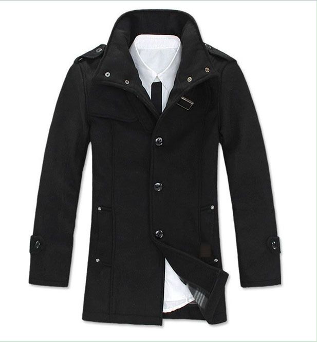 Black Military Coat Men Han Coats