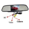 43 quot Car TFT ЖК -зеркальный монитор беспроводной обратный обратный автомобиль IR задний вид резервный комплект камеры 4574347