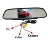 43quot carro tft lcd espelho monitor sem fio carro reverso ir traseira de vista traseira kit de câmera 1495080