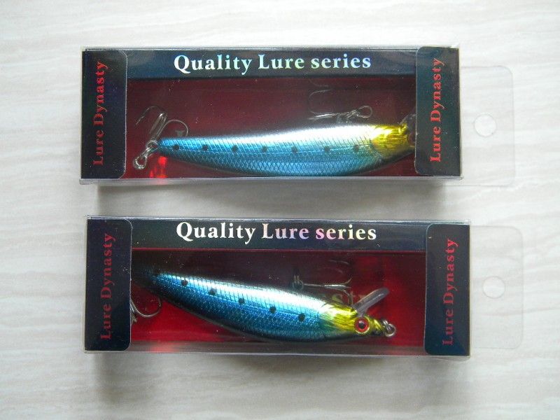With Retail Packaging Fishing Lures Hard Bait Minnow Fish Lure Tackle 9