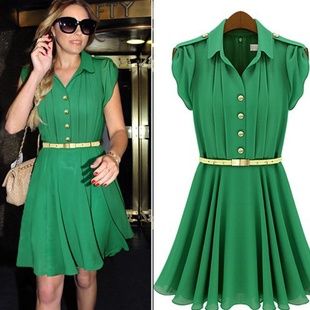 Casual Green Dress