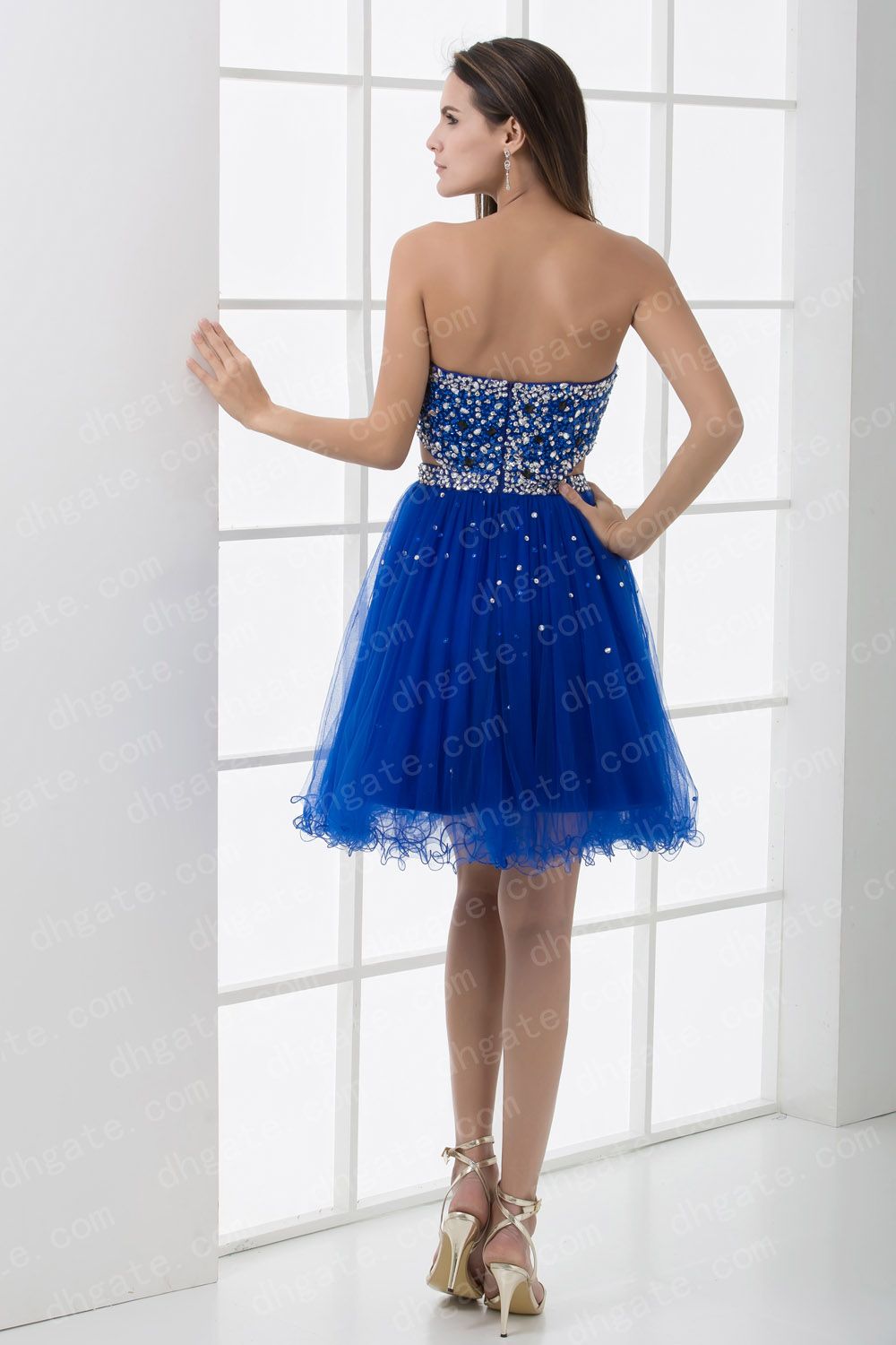 2013 Sexy Fashionable Graduation Dresses Mini Dress Blue