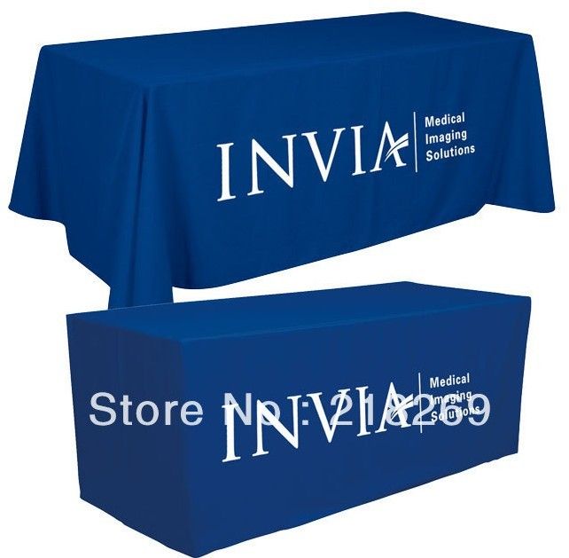 6ft Company Logo Table Cover Exhibition Table Cloth Advertising Table