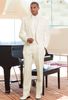 Custom Made Groom Tuxedos Tailcoat Ivory Notch Lapel Best man Groomsman Men Wedding/Prom Suits Bridegroom (Jacket+Pants+Tie+Girdle)J148