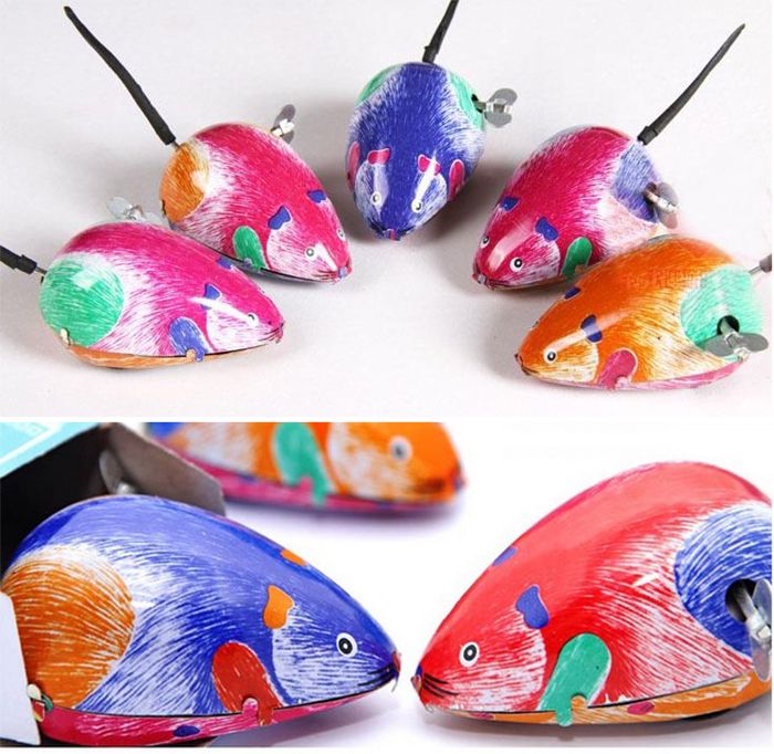 Clockwork Mouse Childhood Classic Tin Mice Reminiscence Mouse Dolls