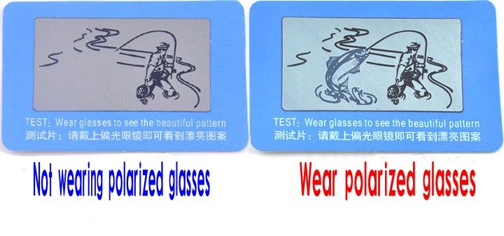 Горячие Продажи 100 шт. / Лот Поляризованные солнцезащитные очки тест-карты диск рыбалка очки очки тестовый образец бесплатная доставка
