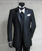 Real Photo One Button Black Groom Tuxedos Peak Atin Отворотный Лучший Человек Женихники Мужчины Свадебные Костюмы Жених (Куртка + Брюки + галстук + жилет) A: 299