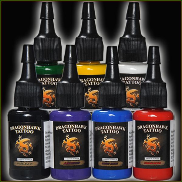 

Wholesale Tattoo Ink Sets Tattoo Pigment 7 Colors 0.5oz/bottle