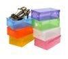 Yeni Varış Şeffaf İstiflenebilir Kristal Temizle Plastik Ayakkabı Kapaklı Saklama Kutuları 10 adet Süre başına Ücretsiz Kargo