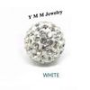 Groothandel 500 stks 10 mm Clay Pave Disco Ball Rhinestone Crystal Beads Meng kleuren voor DIY gratis schip