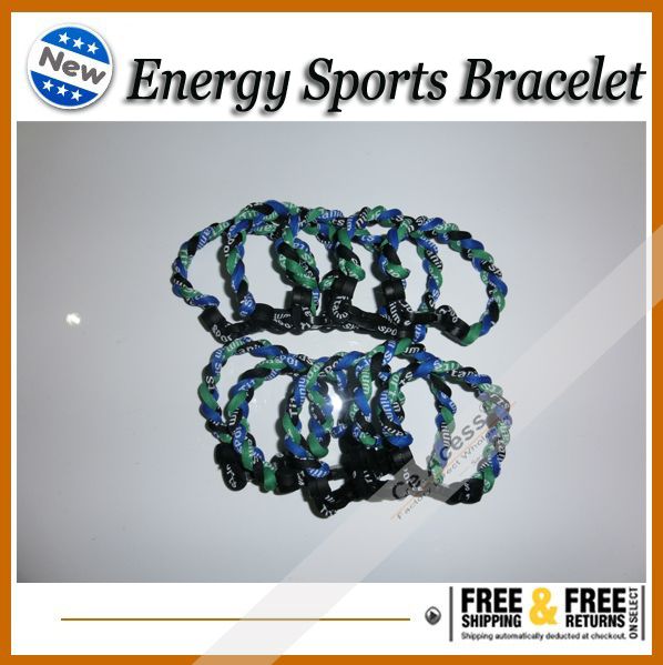 pulseras para mujer 3 cuerdas tornado germanio brazalete de moda de titanio deportes x45 atletas versión súper