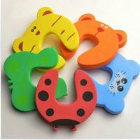 100Pcs/Lot Child Baby Animal Cartoon Jammers Stop Door Stopper Holder Lock Safety Guard