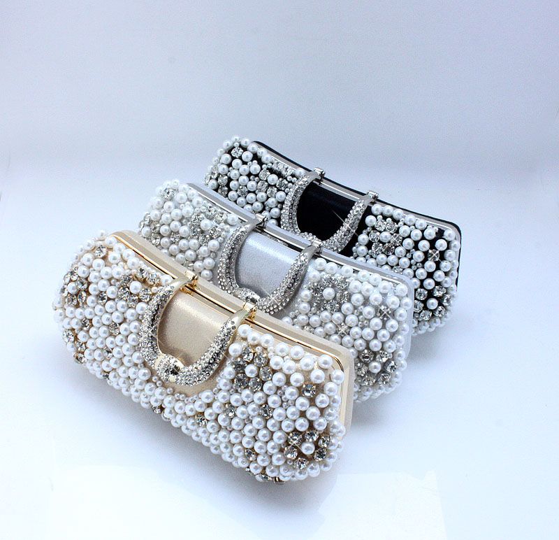 black bling clutch bag