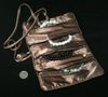 Trzy Biżuteria Zipper Roll Up Sprzęgłowa Torba Podróż Przechowywanie Sznurek Chiński Jedwab Brocade Kobiety Kosmetyczna Makeup Pakowanie