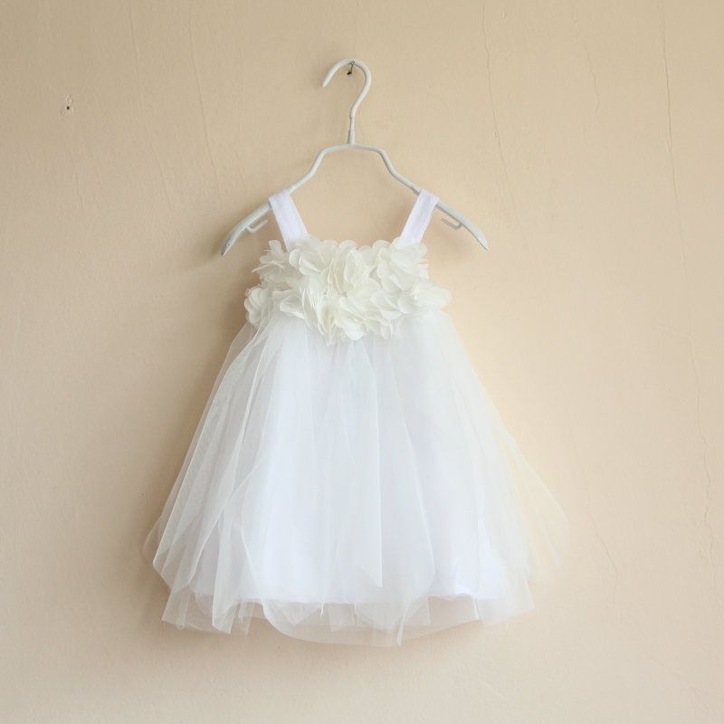 newborn white lace dress