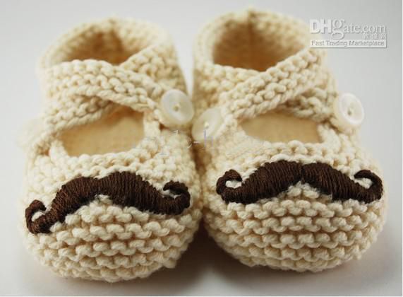 Baard schoenen baby schoenen haak babyjongen baby meisje schoenen schoenen peuter schoenen babyschoenen 4 paar fit baby's van 0-12 maanden oud