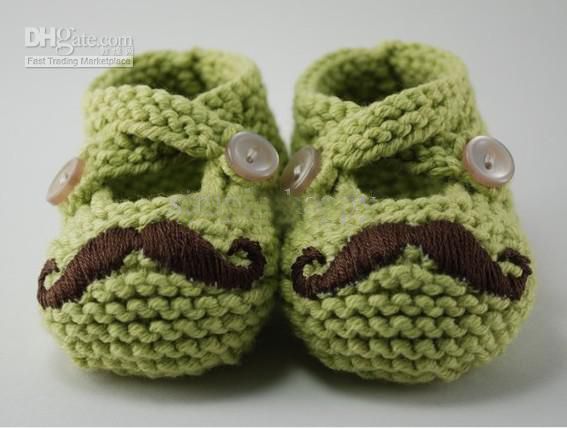 수염 신발 아기 신발 크로 셰 뜨개질 아기 여자 아기 신발 신발 유아 신발 아기 신발 4쌍 맞춤 아기는 0~12개월 세