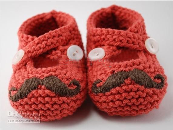 수염 신발 아기 신발 크로 셰 뜨개질 아기 여자 아기 신발 신발 유아 신발 아기 신발 4쌍 맞춤 아기는 0~12개월 세