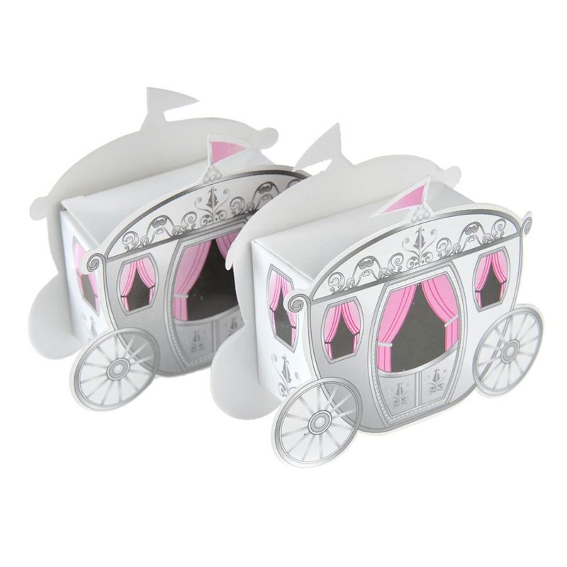 Enchanted Carriage Wedding Favor Boxes Fairy Tale Princess Baby Shower Birthday Party Favors