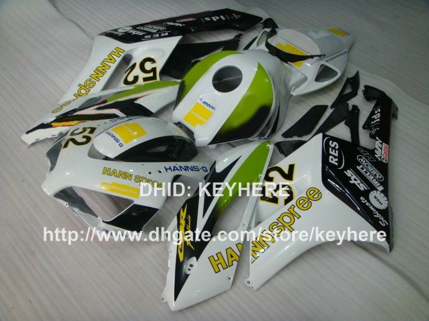 Custom ABS fairing kit for HONDA CBR1000RR 04 05 CBR-1000RR 2004 2005 fairings motorcycle parts bodywork set high grade HANNspree green G4b