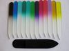 Glass Nail Files Crystal Crystal Nail Nail Care with Black Velvet Sleeve 3.5 " /9cm Colorful#NF009