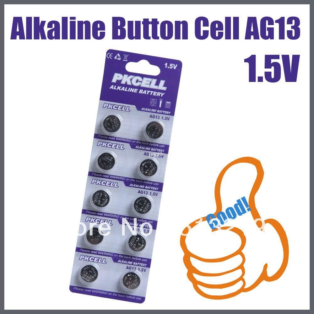 Factory Wholesale AG13 1.5V LR44 A76 Alkaline Coin Cell Button Battery