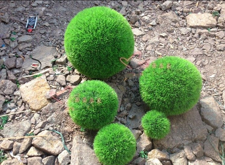 30CM Artificial Plastic GREEN GRASS BALL Hanging Grass Ball Home Party