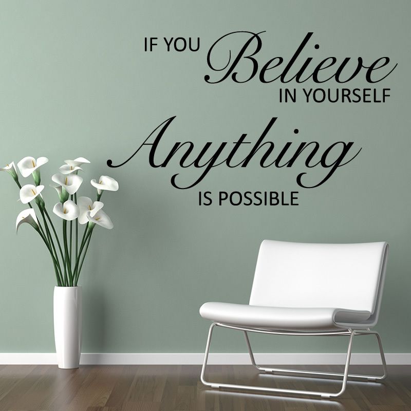 YW1041 Wall Quotes Decal Words Lettering Saying Wall Decor Sticker Vinyl Wall Art Stickers