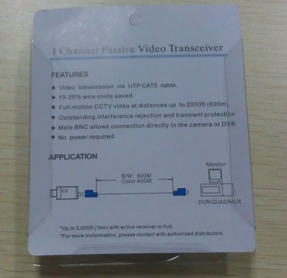 Caméra de vidéosurveillance CAT5 BNC, Balun vidéo, câble émetteur-récepteur réseau, aucune alimentation requise, es, 50 pièces, 5693749