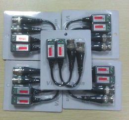 bnc cable cctv power Canada - CAT5 CCTV Camera BNC Video Balun Transceiver Cable Network No power required 25Pairs 50pcs