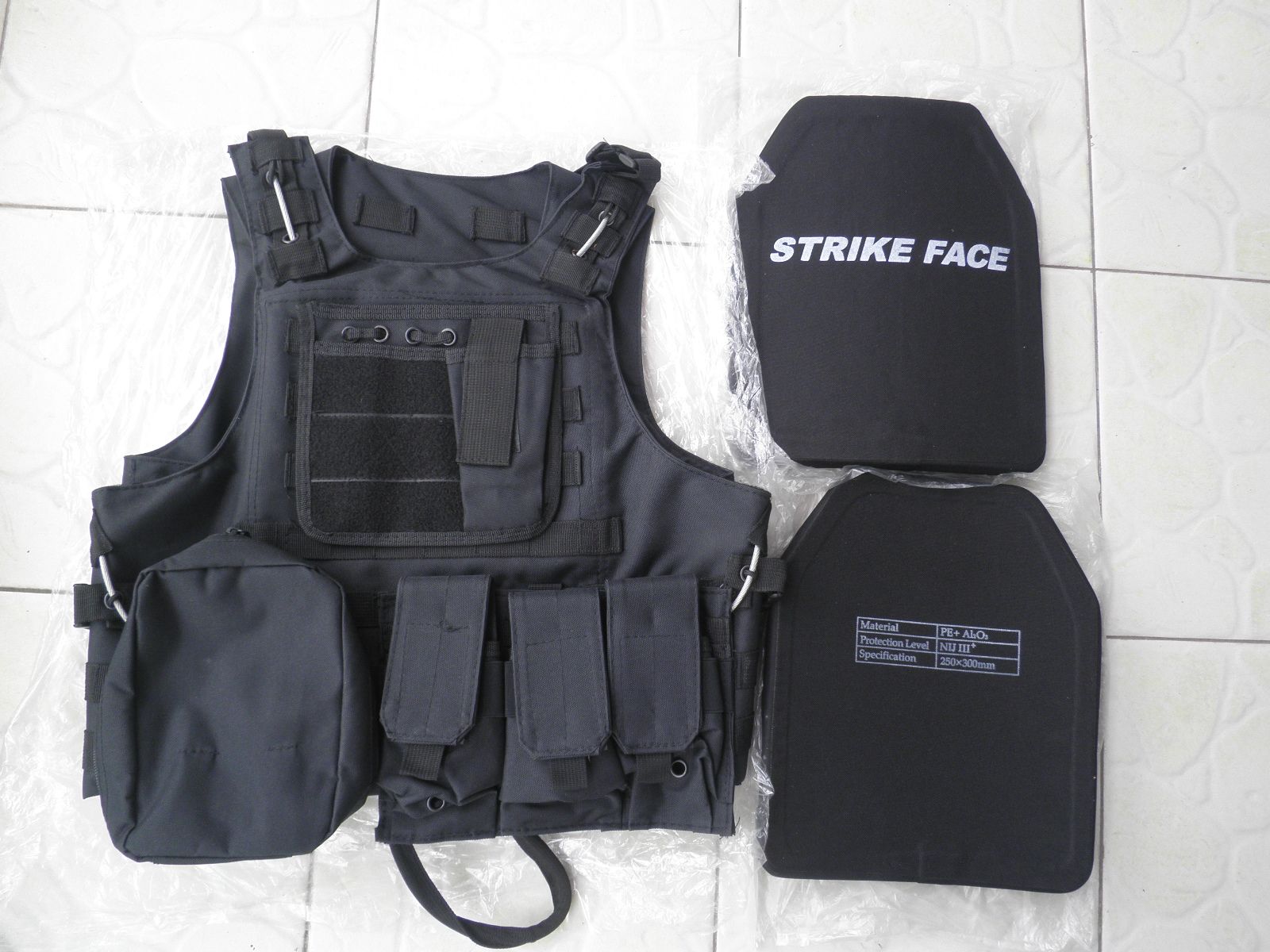 2019 Black Combat Tactical Bullet Proof Vest III Ceramic Plates III From Sky_knife, 381.91