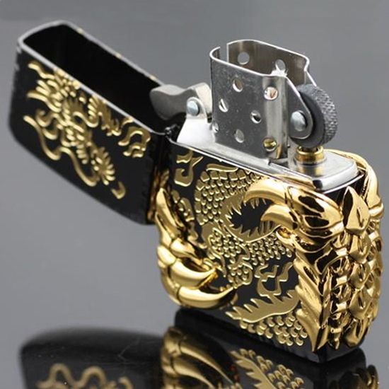 Dragon Fire Wind Proof Lighters Kerosene Lighter Black Ice Dragon Claw