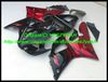 ABS 레드 블랙 페어링 키트 for YAMAHA YZF R1 00 01 YZF-R1 YZF1000 YZFR1 2000 2001 페어링 세트 +7gifts