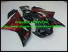 ABS 레드 블랙 페어링 키트 for YAMAHA YZF R1 00 01 YZF-R1 YZF1000 YZFR1 2000 2001 페어링 세트 +7gifts