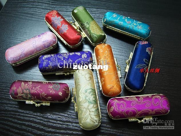 Eco Lipstick Cases with Mirror Lip Balm Tubes Packaging Metal Clip Lip gloss Case 10pcs/lot Free