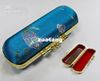 Empty Vintage Lipstick Box Storage Case with Mirror Silk Brocade Lip Balm Packaging Tubes Lip gloss Containers 10pcslot7435958