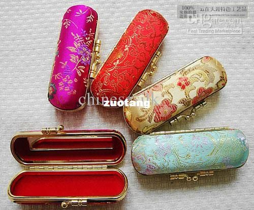 Eco Lipstick Cases with Mirror Lip Balm Tubes Packaging Metal Clip Lip gloss Case 10pcs/lot Free
