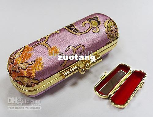 Eco Lipstick Cases with Mirror Lip Balm Tubes Packaging Metal Clip Lip gloss Case 10pcs/lot Free