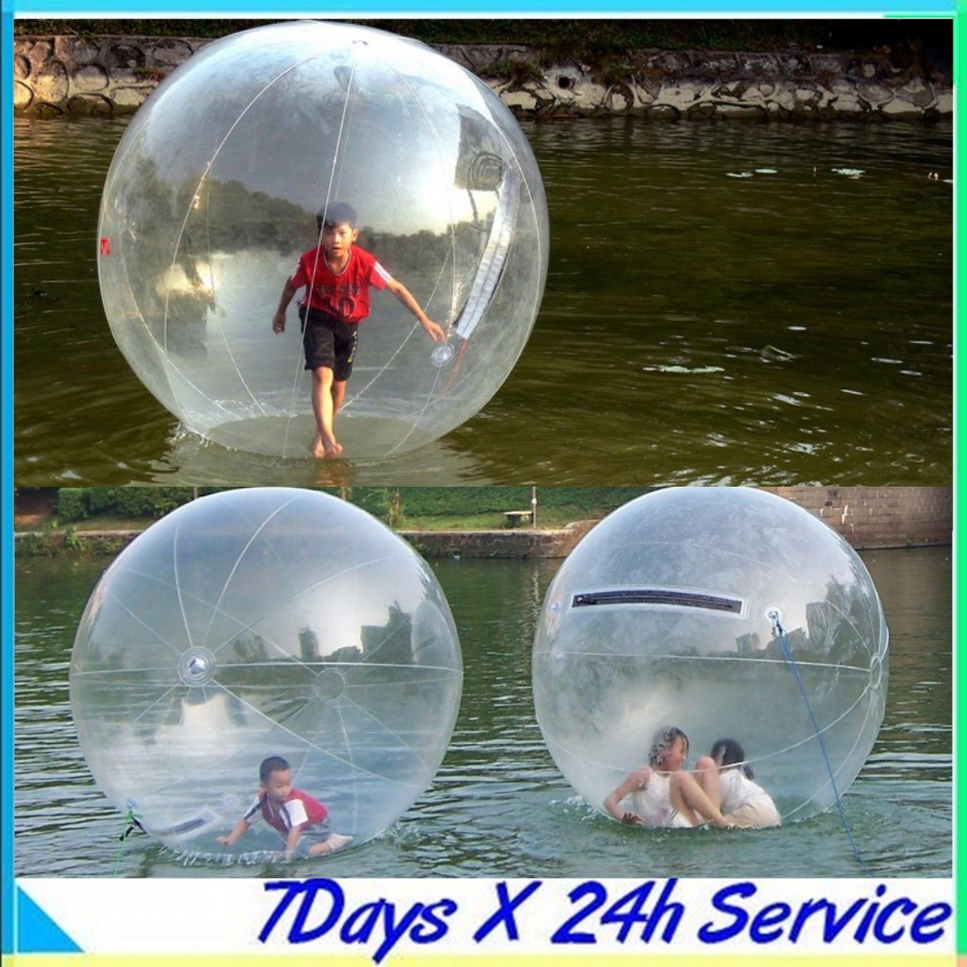 Sports Outdoors Zorb Zorbing Walk Мяч Вода Ходьба шарик Прогулка по мячу воды 1 8 м ПВХ 0 8 мм быстро