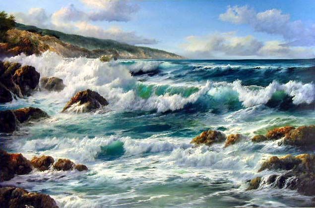 2019 attractive sea wave