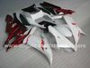 Bodykit personalizzato gratuito Aftermarket ABS Set carena in plastica Carrozzeria per YZF R1 2002 2003 YAMAHA 02 03 YZFR1 fiamma rossa bianca sostituire carenature