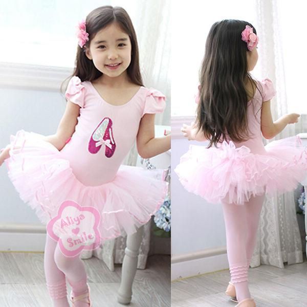 Girls Kids Princess Ballet Dance Party Tutu Dress Leotard Dancewear Costume 3-8