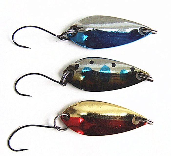 Spoon Lure Spoon Bait Fishing Lure Metal Bait False Bait Fishing Tackle Single Hook Two Size 2