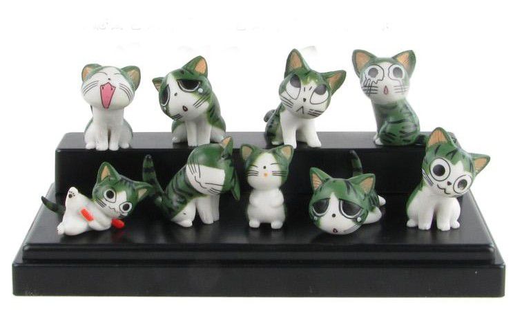 Acheter Pas Cher La Couleur Verte Dessin Anime Chi Sweet Home Chat Mignon Figures Animales Wholesall Du 17 25 Fr Dhgate